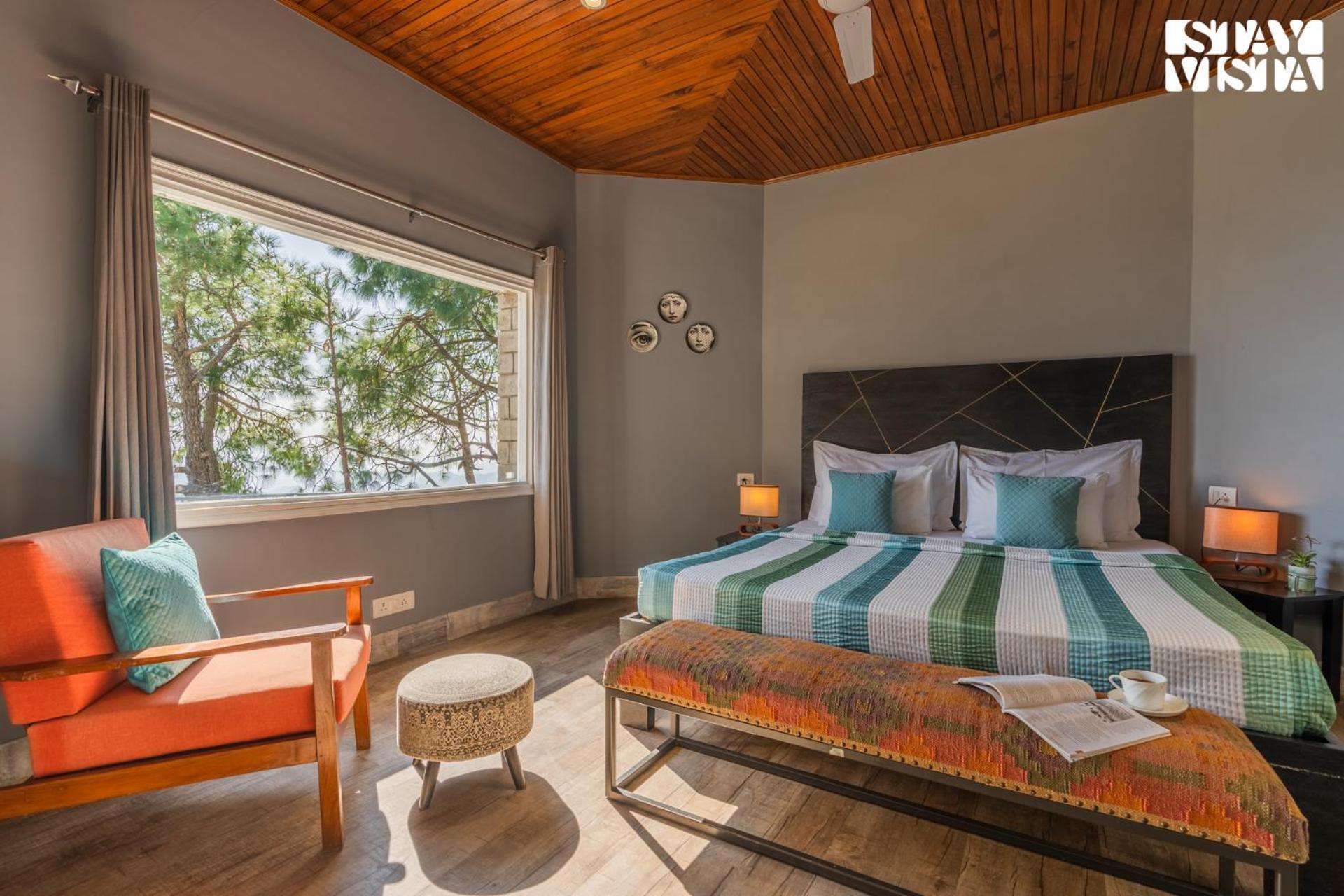 Stayvista At Serene With Outdoor Bonfire Barog Exterior foto