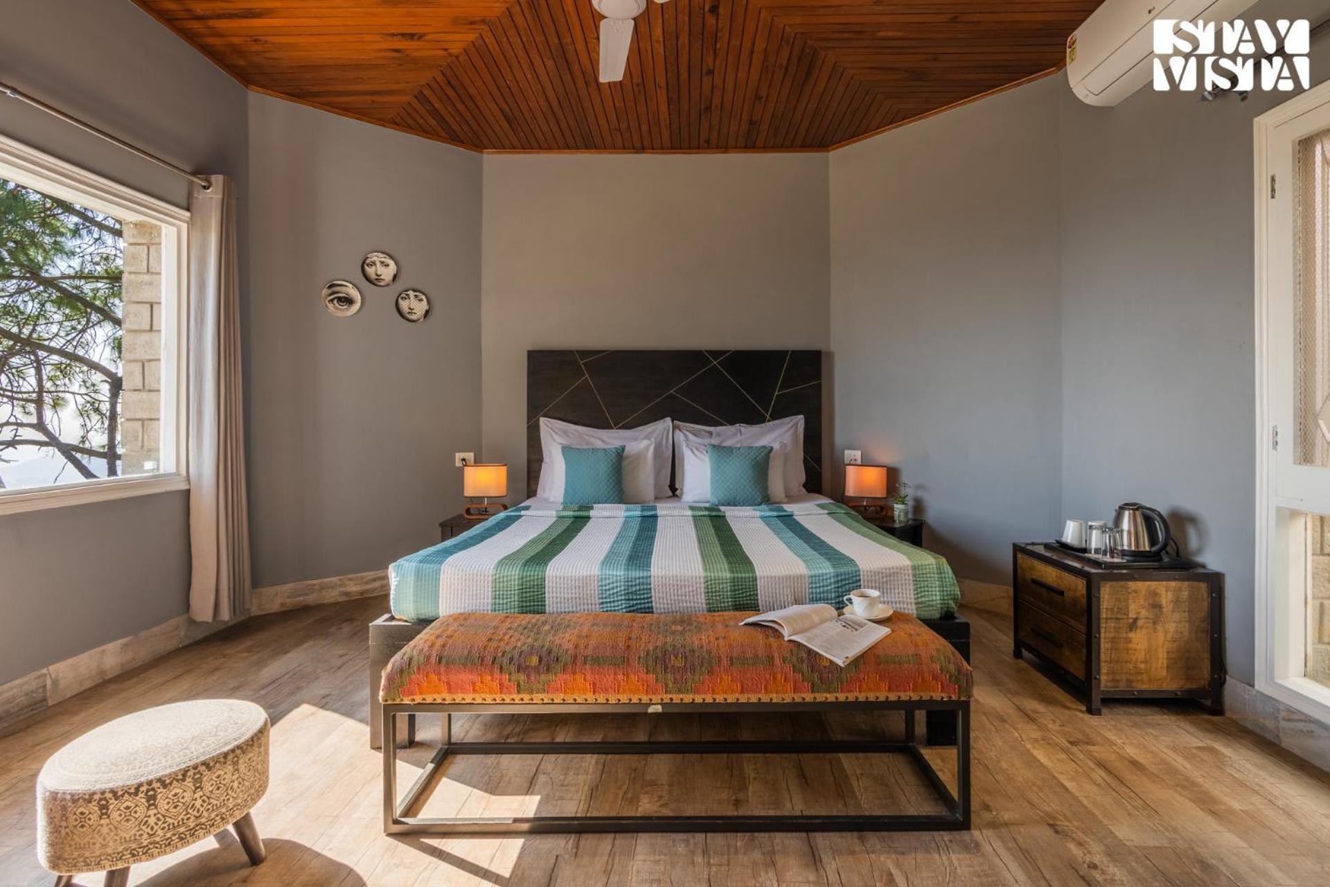 Stayvista At Serene With Outdoor Bonfire Barog Exterior foto