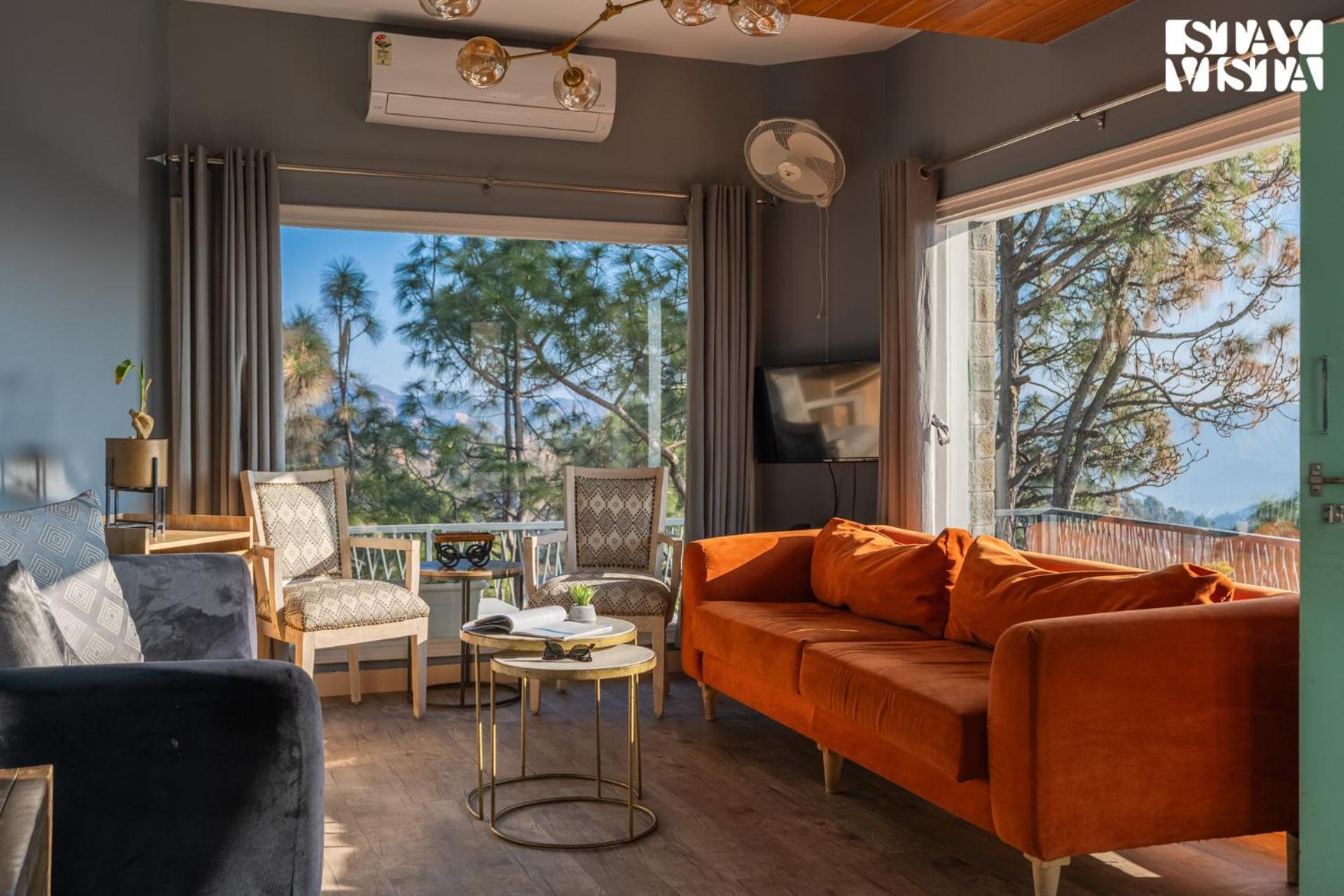 Stayvista At Serene With Outdoor Bonfire Barog Exterior foto