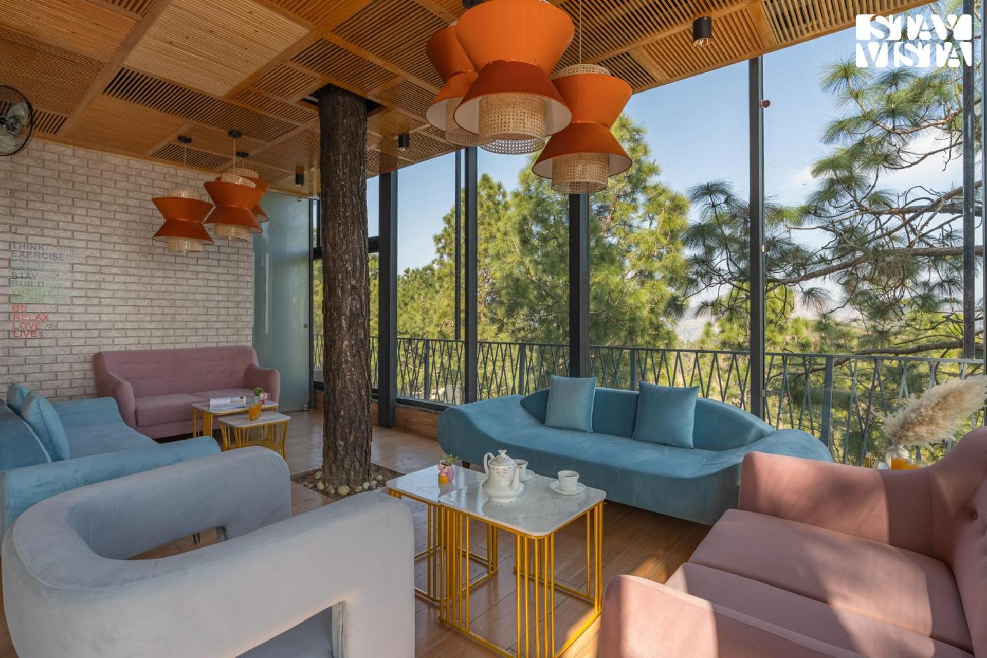 Stayvista At Serene With Outdoor Bonfire Barog Exterior foto